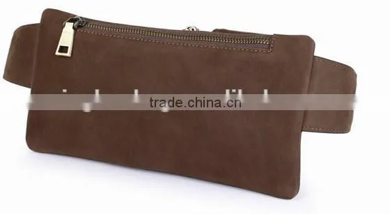 Saddle leather men waist chest bag running belt bag running fanny pack