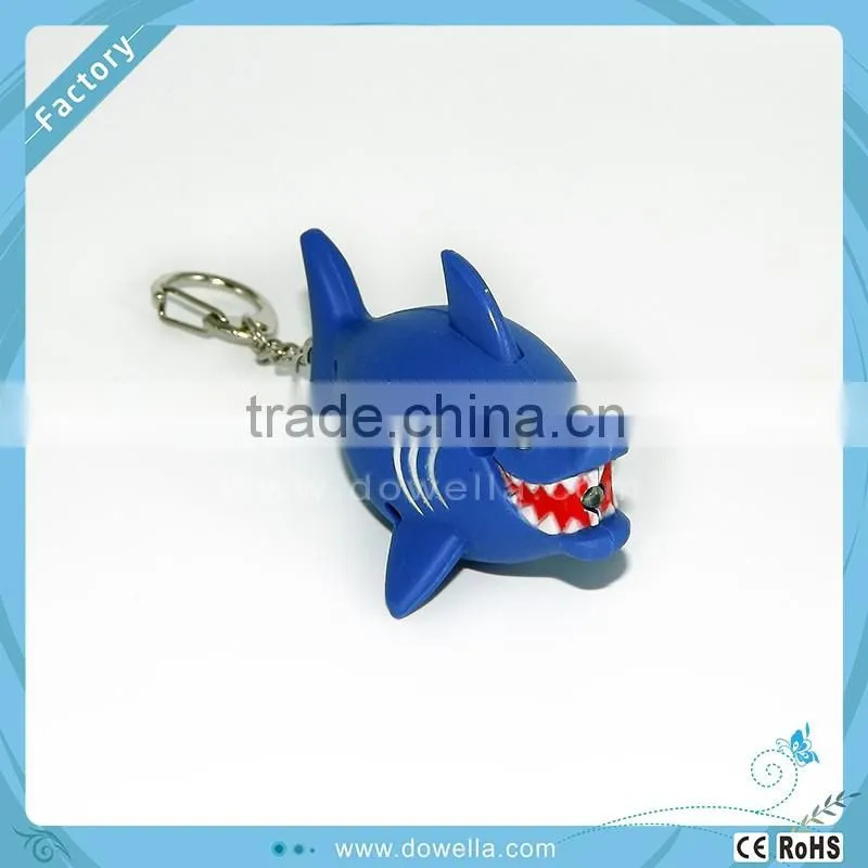 Shark keychain ,Custom keychain ,Plastic Led keychain