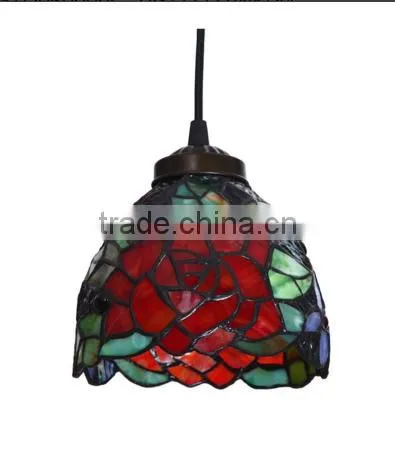 European classic tiffany balcony small droplight stairs revolving chandelier villa the chandelier