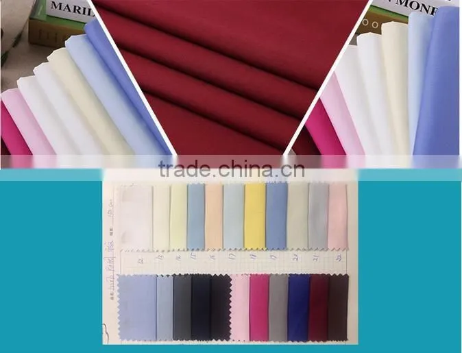 Polyester-cotton plain dyed fabrics wholesale