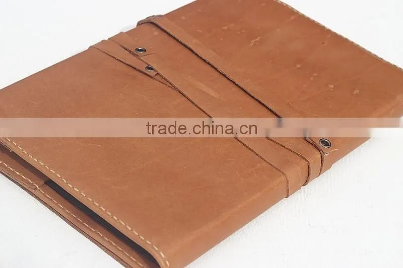 Italian leather journal A5 book cover handcrafted personalized notebook