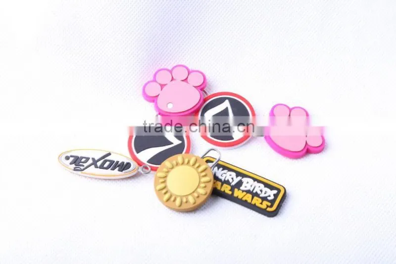 Wholesale custom soft PVC rubber patch label tag