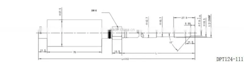 Chemical fiber industry resistant fluid melt pressure transducers