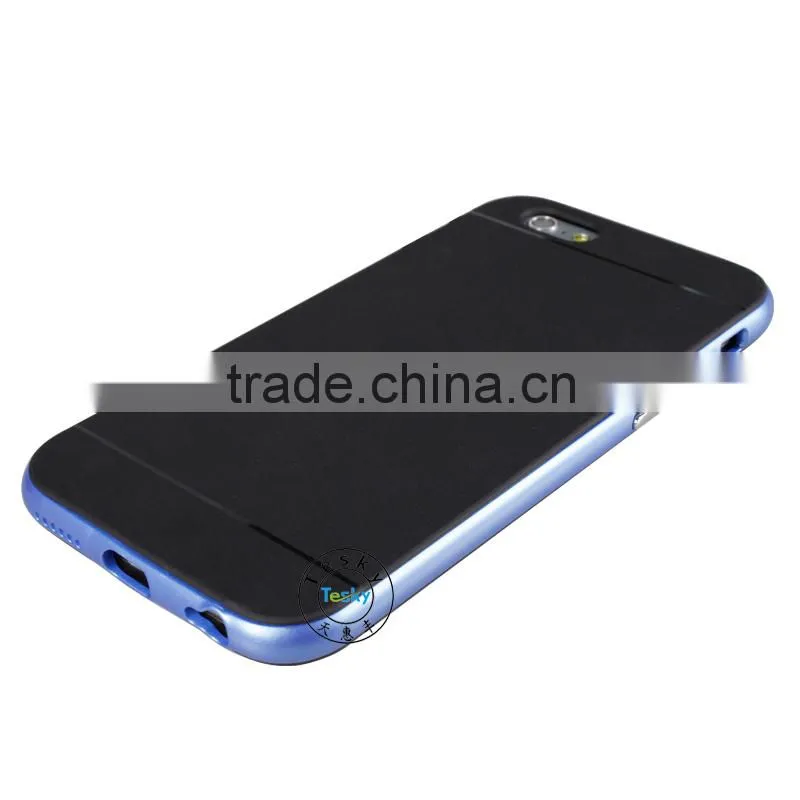 aluminum +tpu mobile phone metal case for iphone 6
