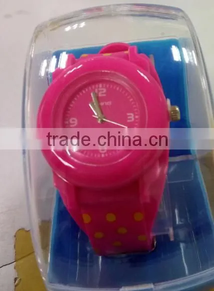 Colorful plastic quartz movement cool watch for teenagers