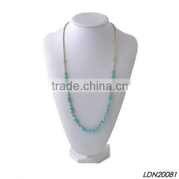 Lt.Amethyst druzy rope pendant necklace with gold necklace