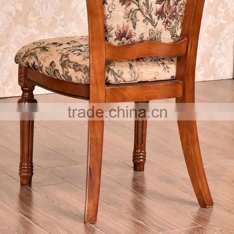 Restaurant Neoclassical Chinese antique wood hand carved back chair