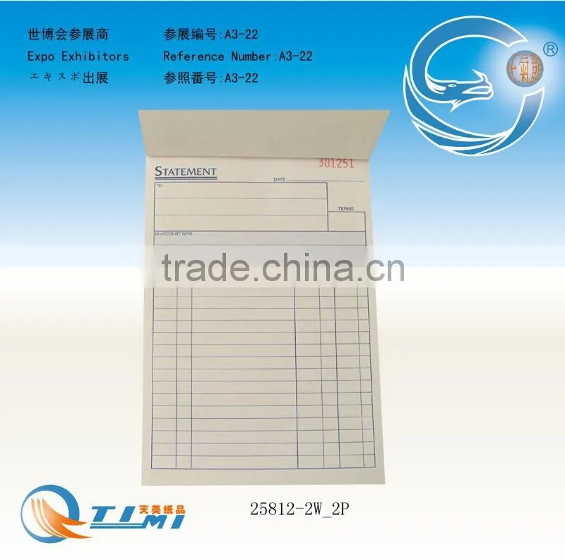 Statement business forms Sales Order Book Job Work Order Book