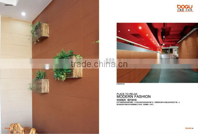 300x600mm exterior terracotta facade fixing system
