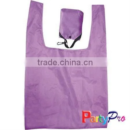 Polyester foldable shopping bag ( with pouch)