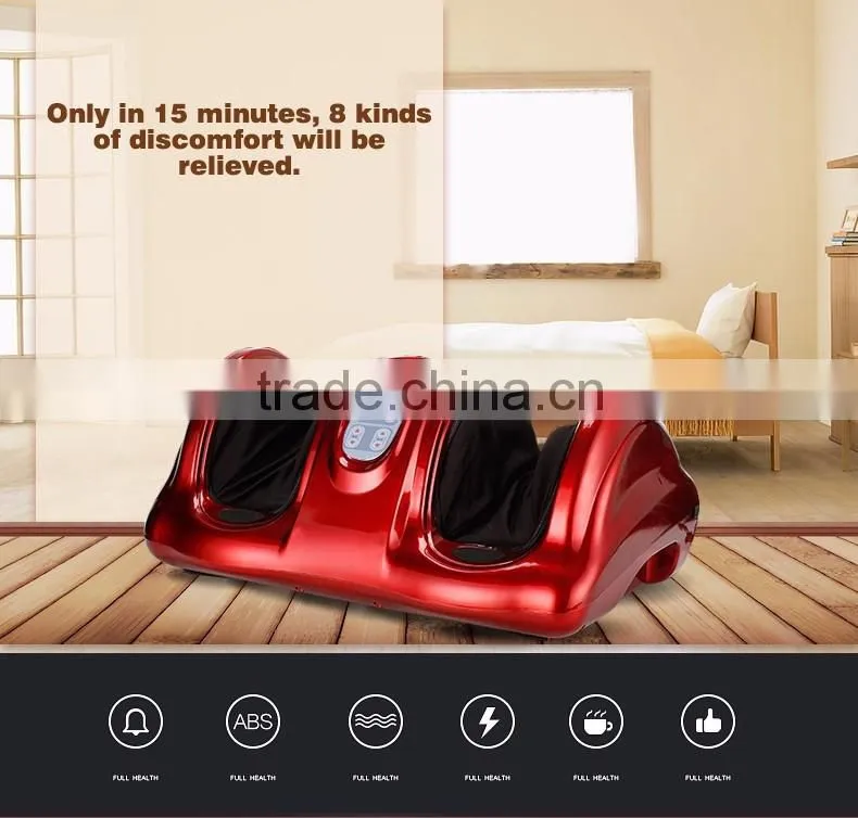 JEMER new item multifunction 3D Shiatsu Infrared Heat Foot Massager Airbag foot massager