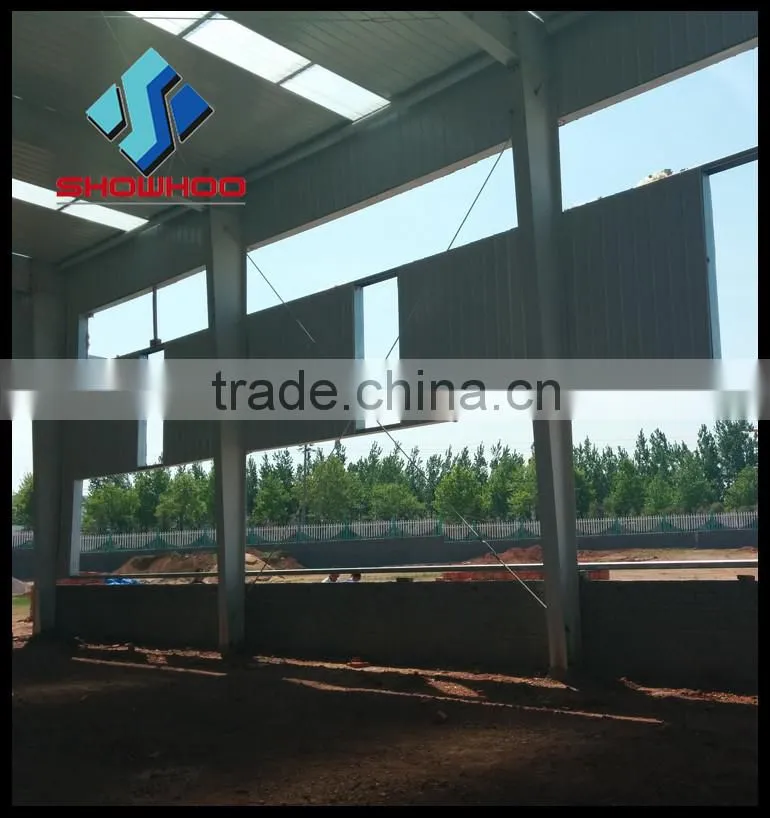 constuction design two story steel structure prefabricated steel warehouse