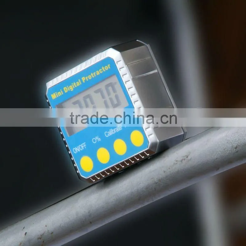 Digital Angle Gauge Meter Protractor 360 degree Magnets Base Level Slope Bevel Box Inclinometer