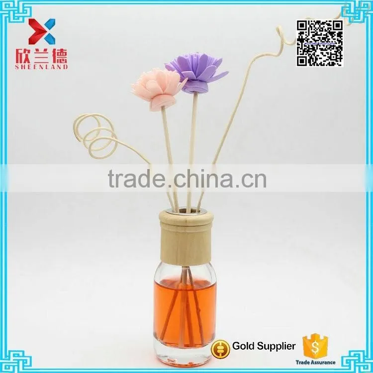 Eco-friendly 190ml Reed Diffuser Glass Bottle cute round shape