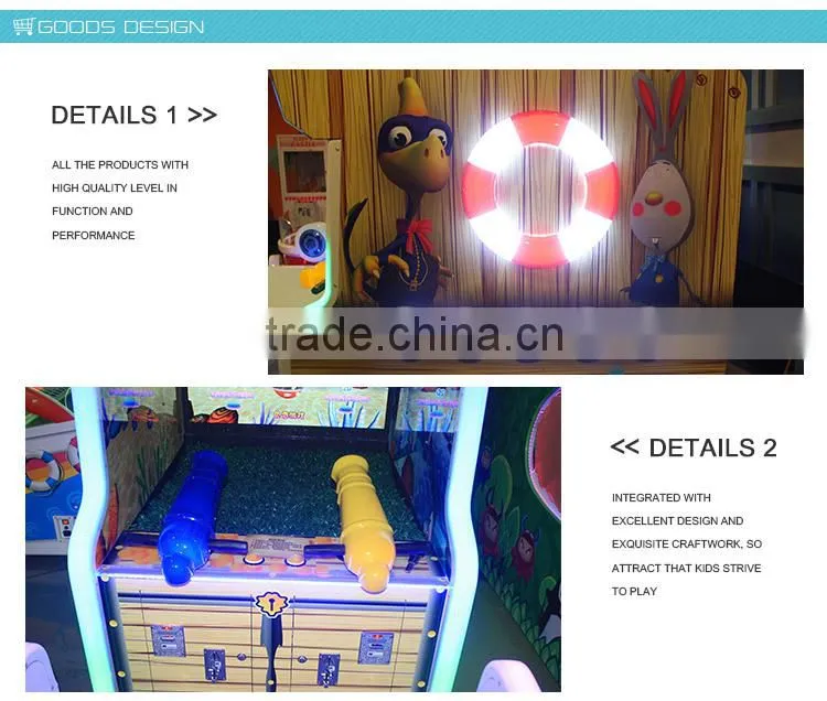 2015 new shooting water game indoor lottery ticket machine