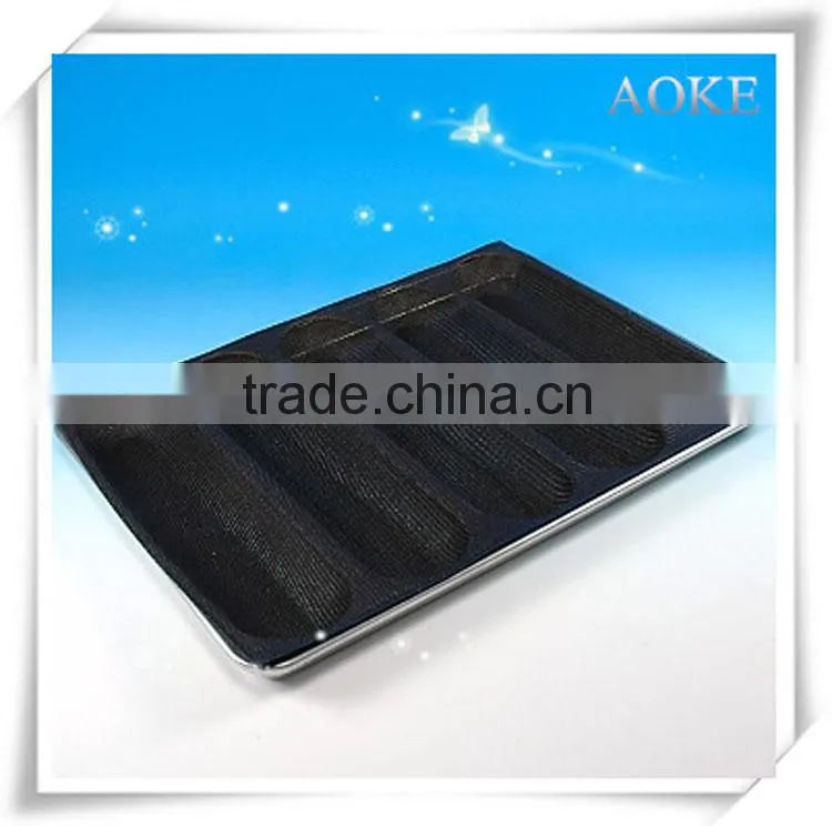 Silicone fiberglass Sub Roll Pan bread baking form