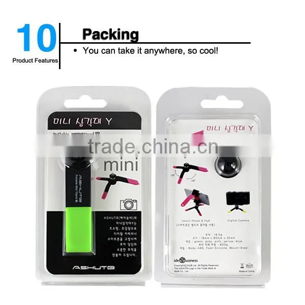 2015 Hot Selling Products, Portable Mini Camera Tripod, Tripod Holder for Cell Phone