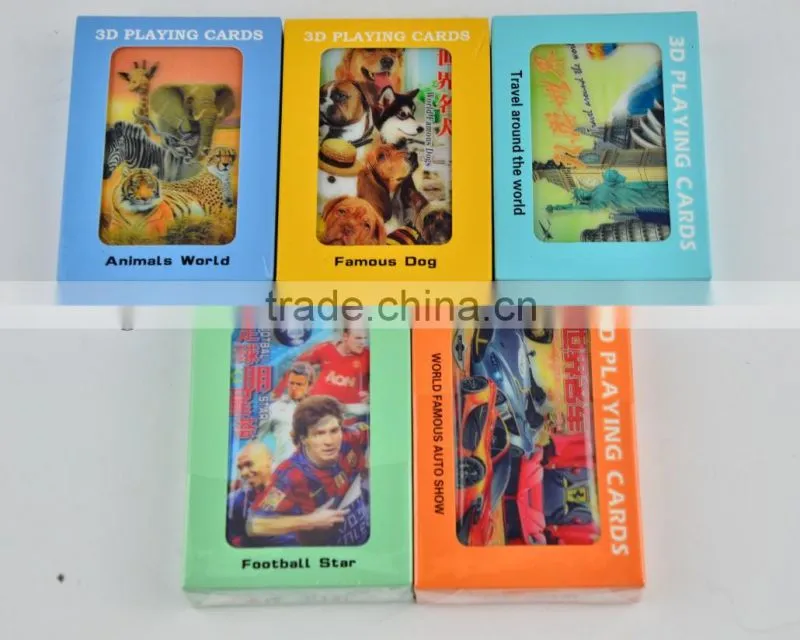 High quality 3D lenticular poker for games