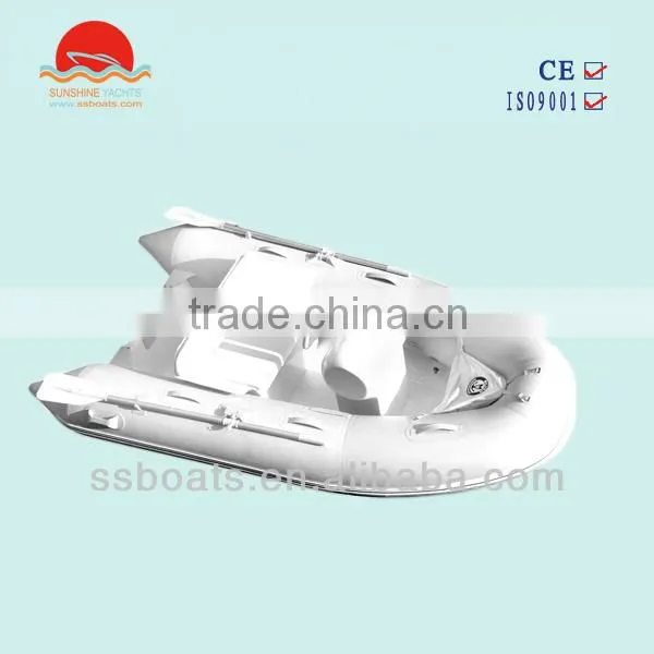 Sunshine rigid hull fiberglass inflatable fishing boat