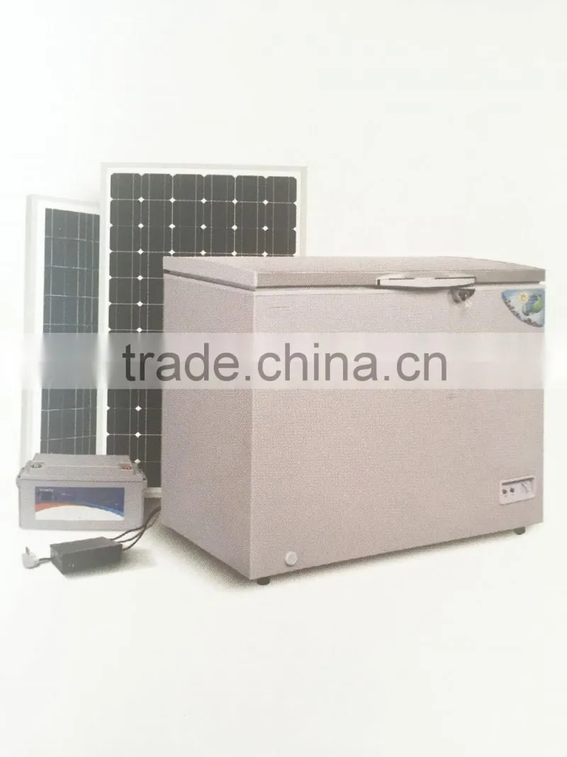 Top open door chest freezer,deep freezer with lock&key,interior lamp,inner glass door(152L-302L)