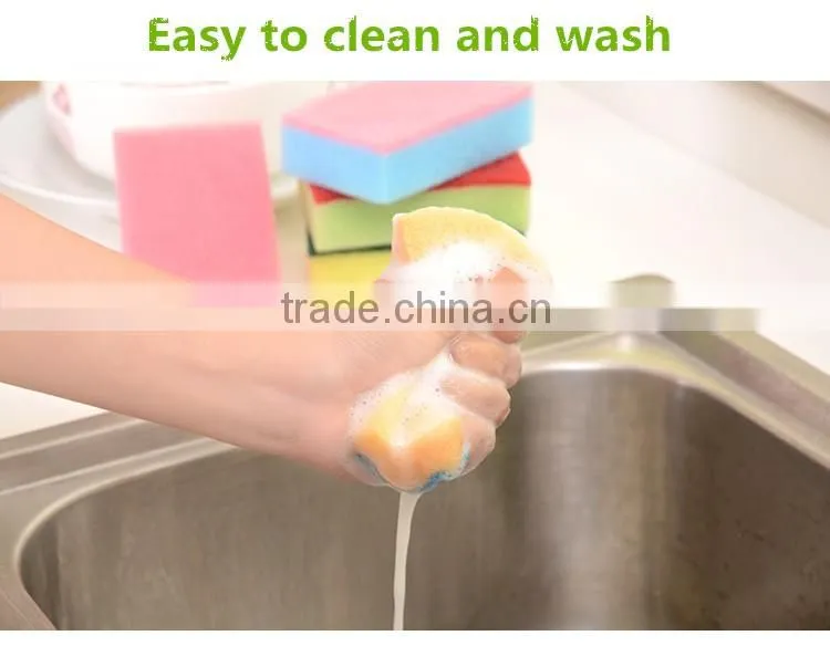 colorful kitchen cleaning sponge,sponge scouring pad,sponge scourer