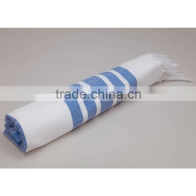 High qulity turkish style towel beach towel 100% cotton fouta towel
