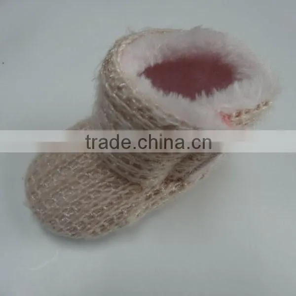 Hot Fashion Luxury Newborn Baby Soft Genuine Crochet Knitted Baby Shoes