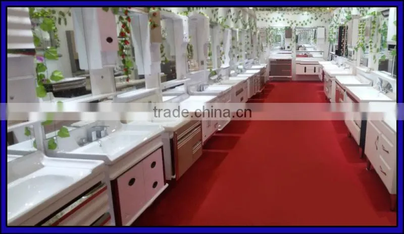 2014 new style modern cheap wood cabinet slim bathroom cabinets