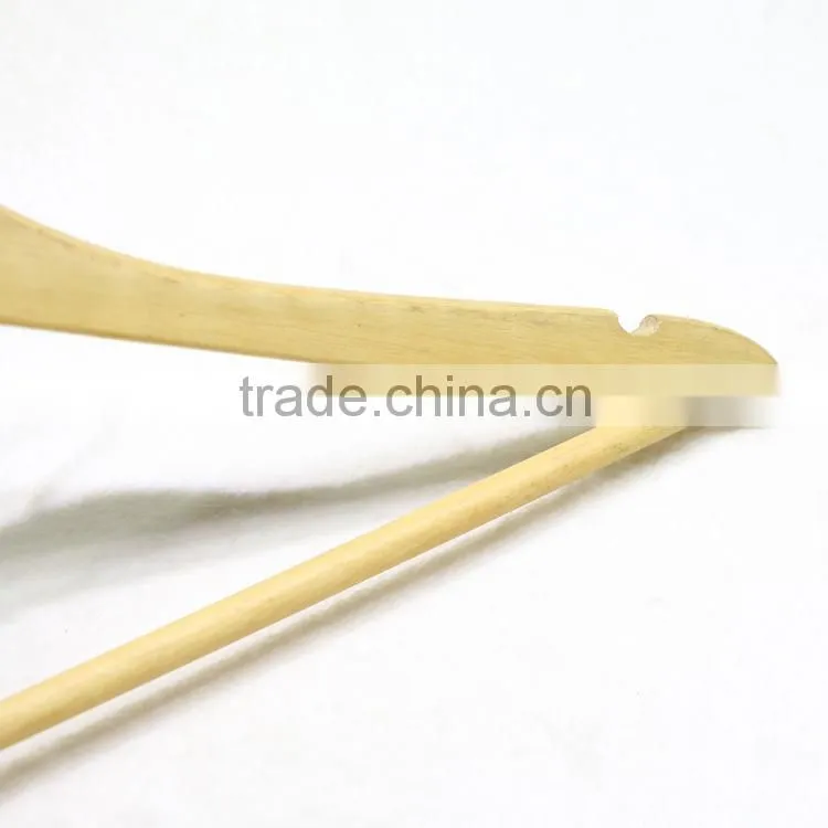 Wooden color hotel wooden hanger for dress/ shirt/suit display