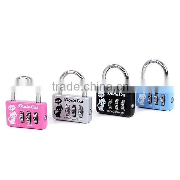 travel digital metal mechanic password lock
