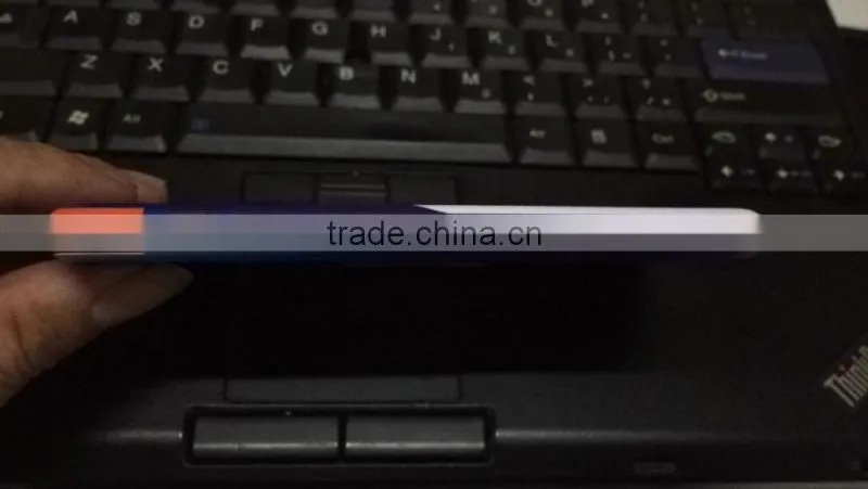 Built in micro usb cable slim 4000mAh promotional power bank charger with full color logo printing