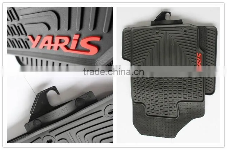 Wholesale Custom 3D Eco-friendly PVC Rubber Auto Car Floor Mats For TOYOTA YARIS