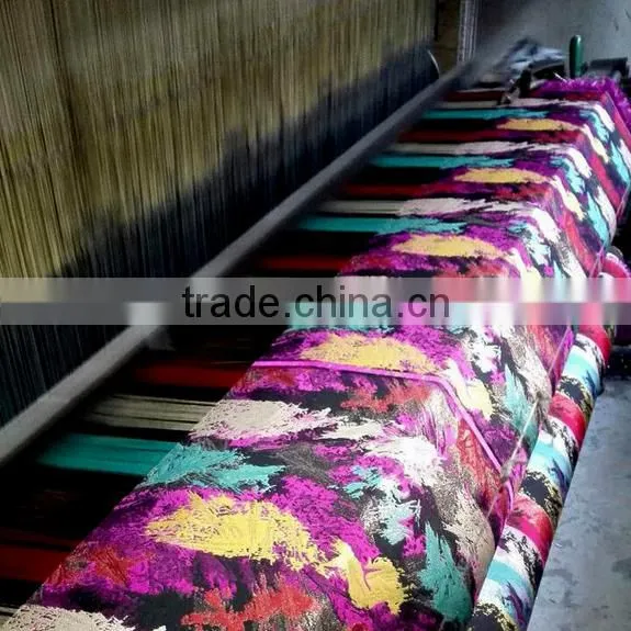 2016 fancy women dress textile polyester dobby weave stocklot fabric