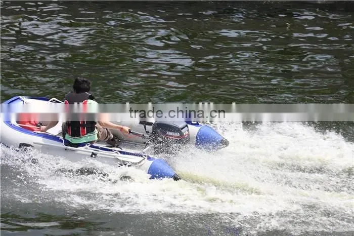 new design top-sale high speed rigid inflatable boat with outboard motor