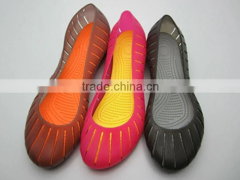 Jieyang new designs women PVC+EVA shoes