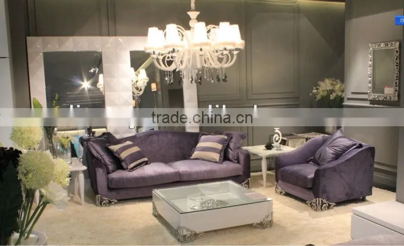 Post-modern fabric chaise sofa LS-102D(L)