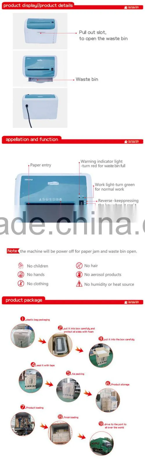 office high quality low price automatic shredding machine