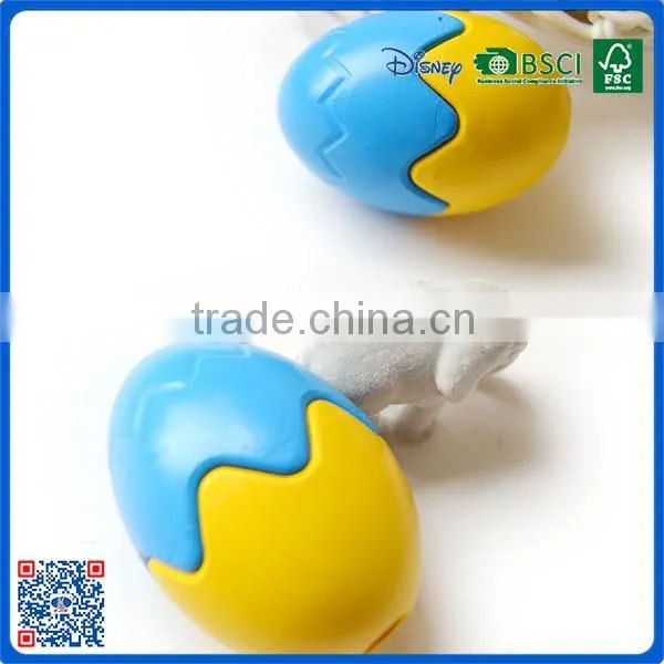 2016 novelty custom egg shaped wax crayon for drawing with high quality