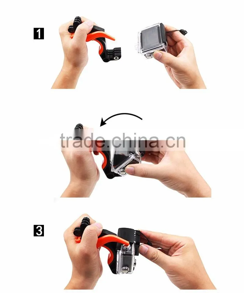 Gopros accessories Telesin floaty bobber with pistol trigger grip set for action camera.