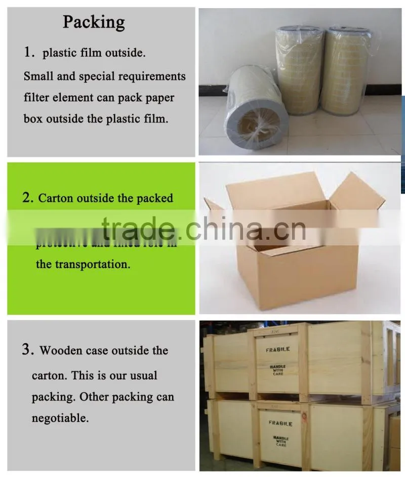 High efficient hepa air filter cartridge for replace air filter