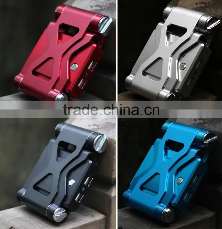 Big capacity foldable powerbank with holder