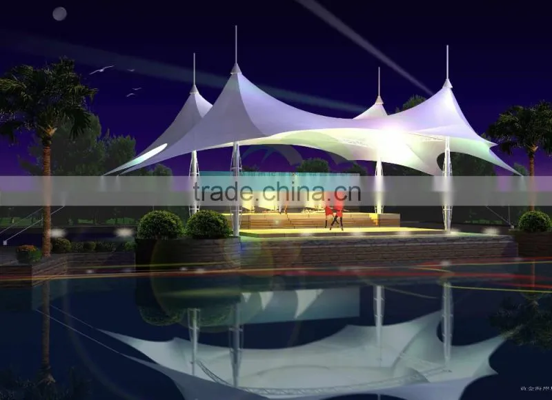 Tent Tensile Membrane Structure canopy business street tent parking landscape