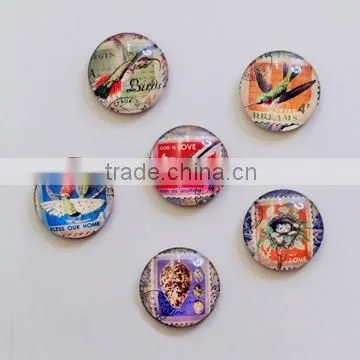 Wholesale 3d glass crystal fridge magnet with dragonfly for home decoration