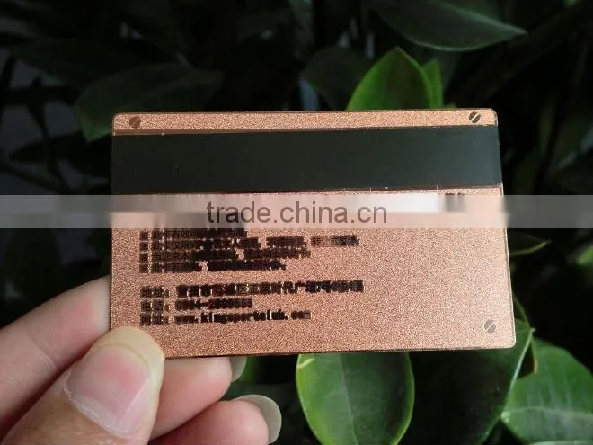 Rose Pin Magnetic Metal Card