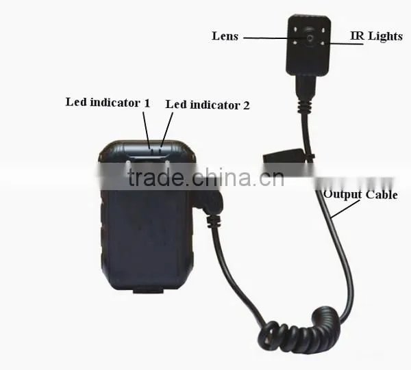 police 3G/4G video recorder body worn camera