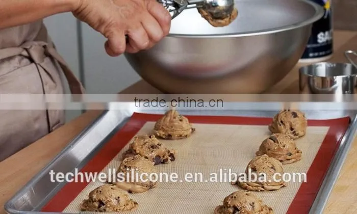 Non-stick Silicon Fiberglass Baking Mat with Fiberglass