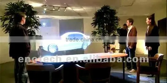 low price transparent/ holographic rear projection screen film for advertising