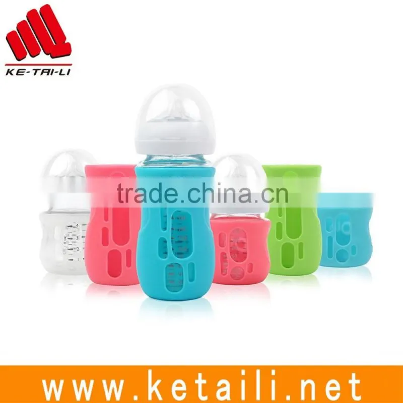 Made in China Protective Silicone Rubber Glass Water Bottle Skin Cover Sleeve Supplier