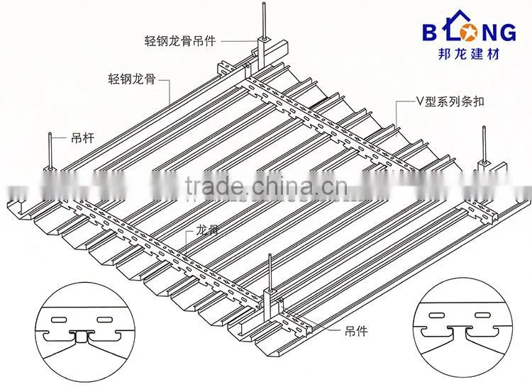 hot sale sound absorbing aluminum drop ceiling tiles