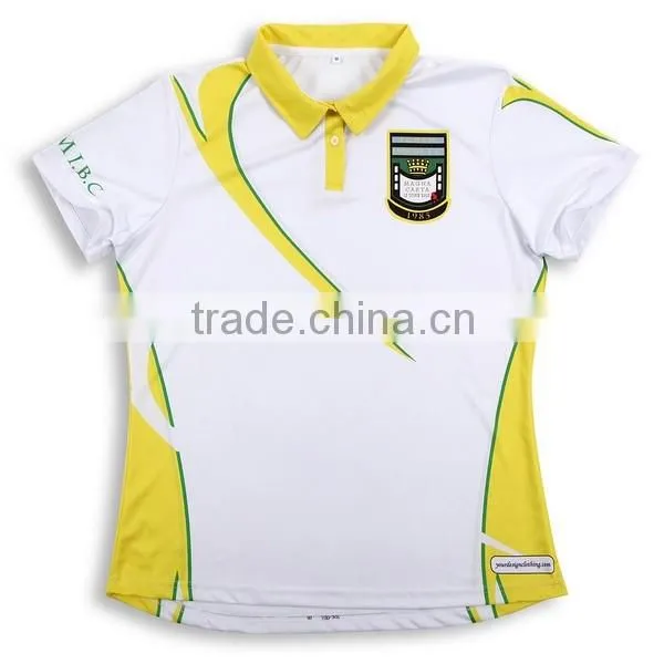 free shipping Poloshirts dri fit white and blue color combination polo shirts